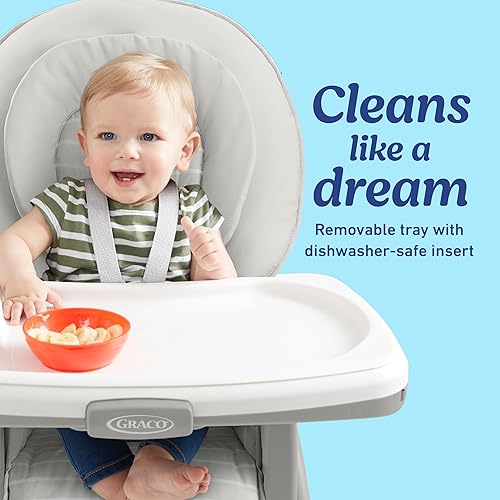 Graco Table2Table Premier Fold 7 in 1 Convertible High Chair | Converts to Dining Booster Seat, Kids Table, and More, Maison - Jamouz