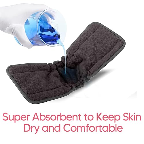 Damero 5-Layer Reusable Diapers Baby Inserts, 12PCS Cloth Diaper Inserts with an Extra Storage Bag - Jamouz