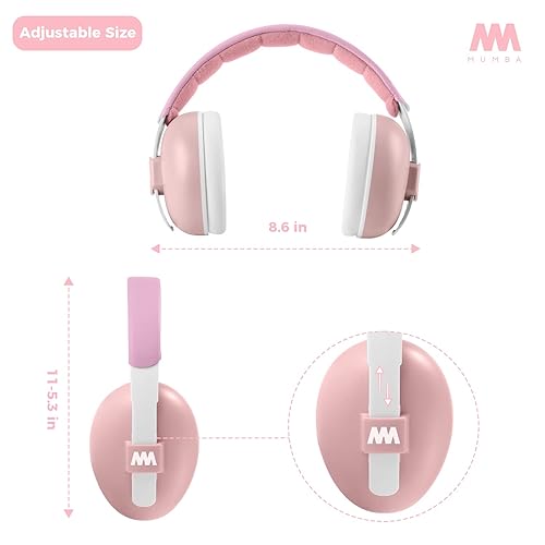 Mumba Baby Ear Protection Noise Cancelling Headphones for Babies and Toddlers Baby Earmuffs - Ages 3-24+ Months - Jamouz