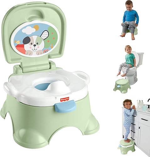 Fisher-Price Toddler Toilet Learn-to-Flush Potty Training Seat with Lights Sounds Phrases and Removable Potty Ring - Jamouz