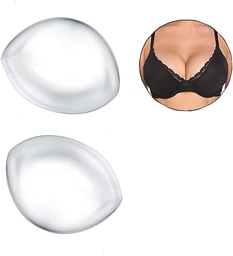 Clear Silicone Bra Inserts - Triangle Gel Breast Inserts Enhancers Waterproof Push Up Pads Bra for Bikini Swimsuit - Jamouz