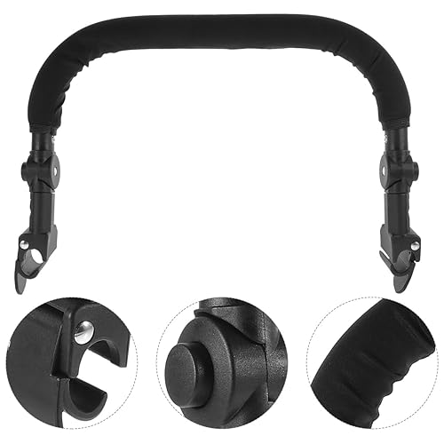 Universal Stroller Middle Armrest Stroller Handle Adjustable Stroller Bumper Bar Armrest Handle Crossbar Wheelchair Handlebar Armrest Handle Accessories Extender Railing Guardrail Angle Rod - Jamouz