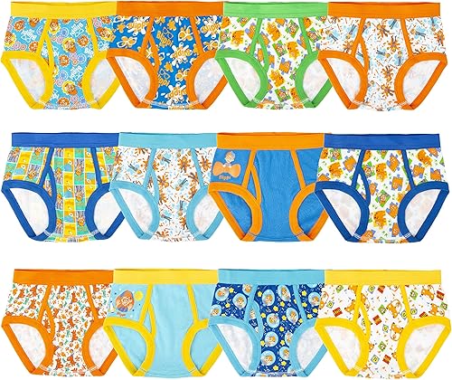 Blippi Boys Exclusive 12-Days Advent Box of Surprise Underwear Pack Makes Potty Training Fun with Stickers, 2/3t, 4t and 5t - Jamouz