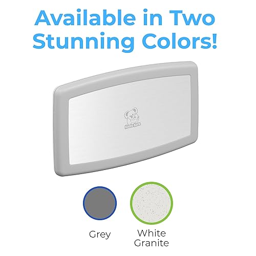 Koala Kare Surface-Mounted Horizontal Baby Changing Station with Stainless Steel Veneer, Model KB300-01SS (Grey) - Jamouz