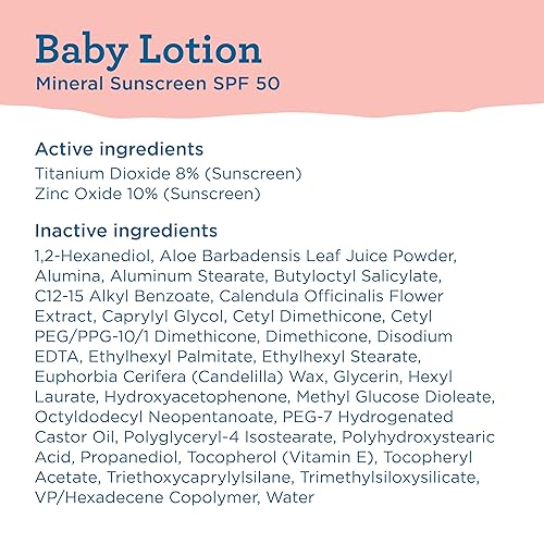 Blue Lizard BABY Mineral Sunscreen with Zinc Oxide, SPF 50+, Water Resistant, UVA/UVB Protection with Smart Cap Technology - Fragrance Free, , 5 oz. Tube - Jamouz