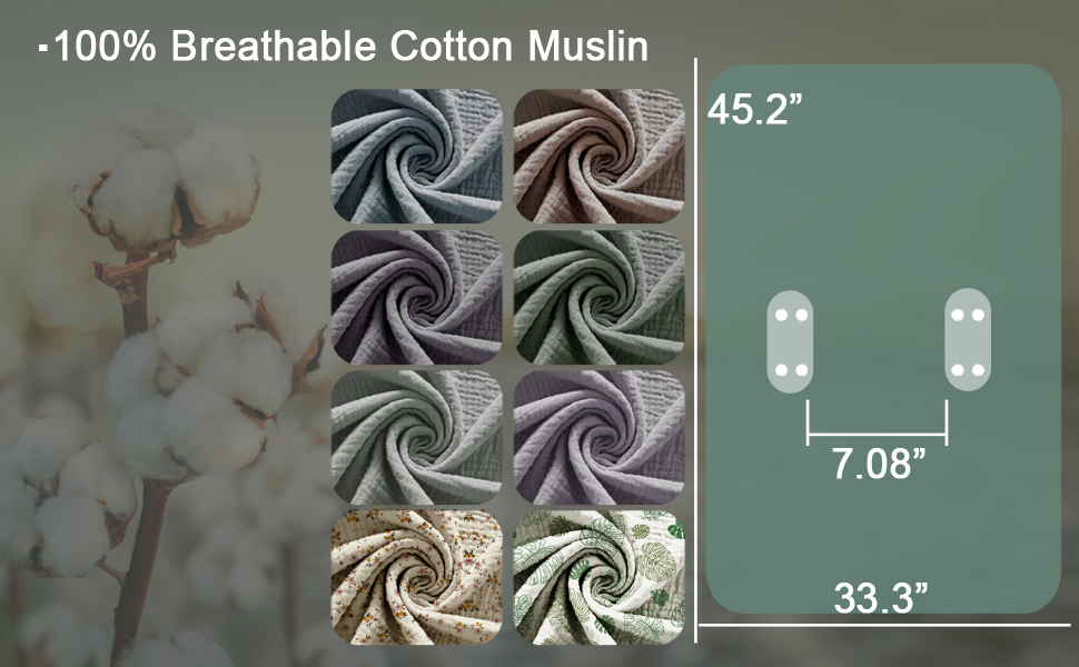 muslin cotton car seat cover