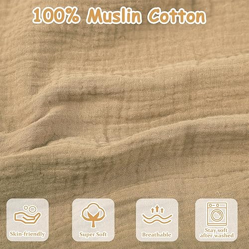 Hooyax Muslin Nursing Pillow Cover, Feeding Pillow Slipcover for Breastfeeding Moms, Soft and Breathable Infant Pillow Cover for Baby Boy and Girls (Heart) - Jamouz