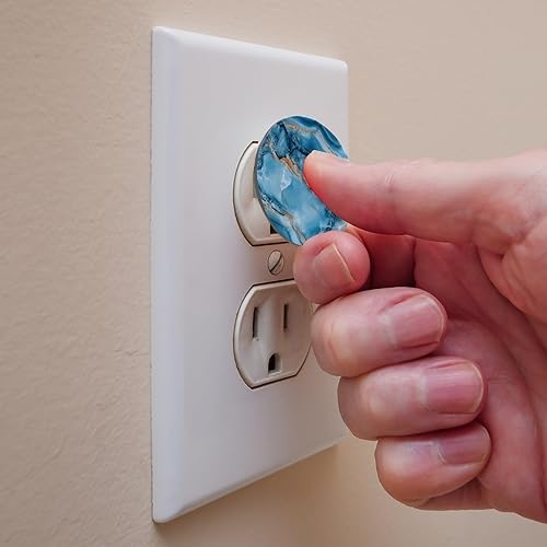 12 PCS Baby Child Proofing Outlet Covers, Electrical Safety Socket Protection Caps for 2-Prong Power Wall Plate Pure Black, czbhg-001 - Jamouz