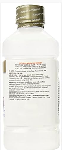 GoodSense Electrolyte Solution, Pediatric Oral Electrolyte Quickly Replenishes Fluids, Zinc, and Electrolytes Lost During Diarrhea and Vomiting, 1 Liter, Unflavored - Jamouz