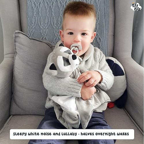 Riff Raff Bunny Sleep-Soother Unique Lullaby, Heartbeat & White Noise Plush, Washable, Portable, Perfect Sleep Aid - Jamouz