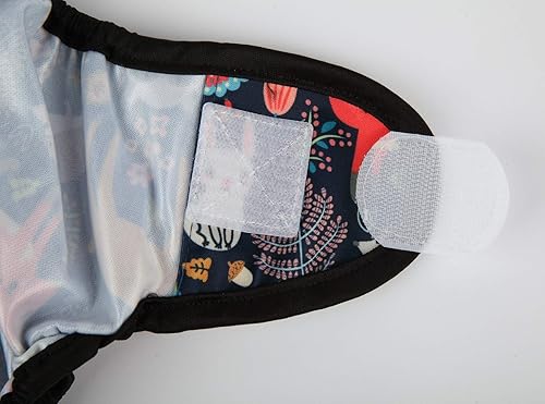 Baby Cloth Diaper Cover Nappy Hook and Loop Double Gusset 6.6lbs to 33lbs (Rabbits Wolves) - Jamouz