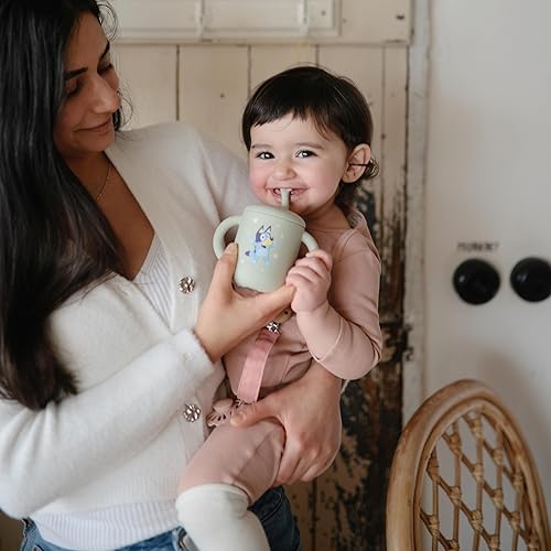 mushie 100% Silicone Training Cup & Straw for Toddlers | 6 Months+ (Soft Lilac) - Jamouz