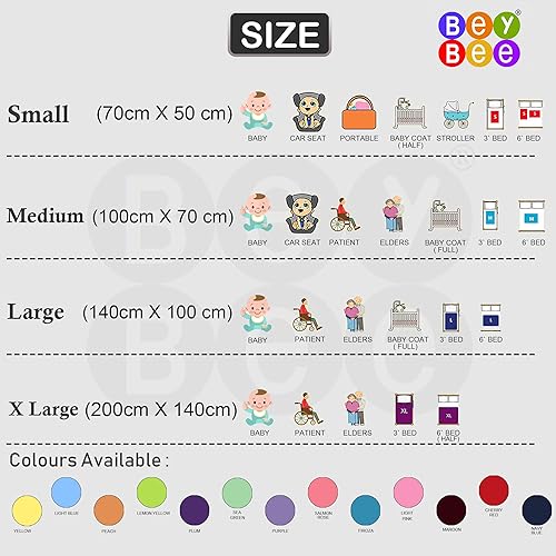 Waterproof Rubber Sheet (X-Large (200Cm X 140Cm))(Grey) - Jamouz