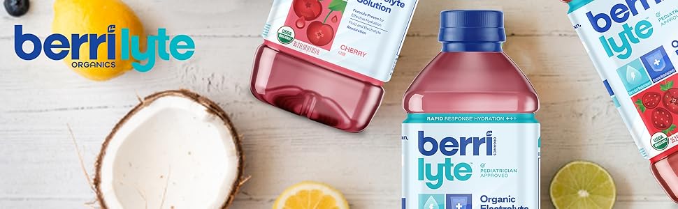 Berri Lyte Logo and drinks for rehabilitation and hangover cure