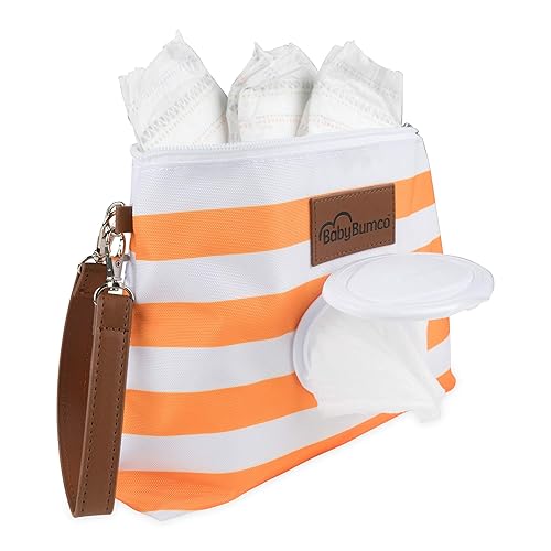 Bumco Diaper Clutch Bag - Mini Diaper Cream Spatula & Wipes Dispenser, BPA-Free Butt Spatula Baby Essentials - Jamouz