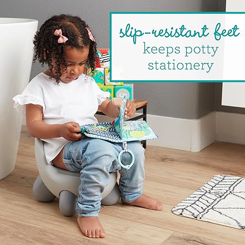 Infantino Potty Pals Potty Seat - Potty Training Toilet, Removable Bowl with Splashguard, Slip Resistant Feet, Gray Koala - Jamouz