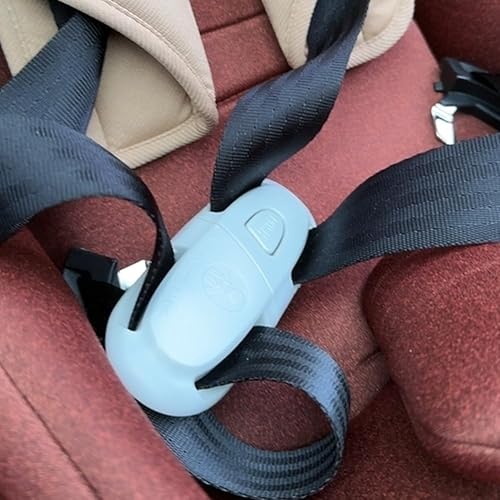 Universal Child Car Seat Chest Harness Clip Universal Safer Belt Clip Buckle Lock Stroller Chest Clip Adjustable Guard for Baby and Kids (Black) - Jamouz