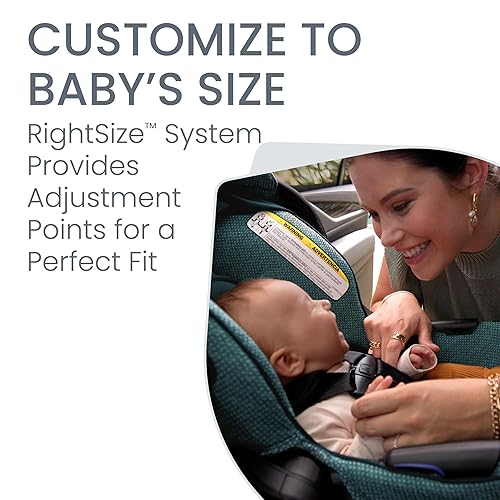 Britax Willow Grove SC Baby Travel System, Infant Car Seat and Stroller Combo with Alpine Base, ClickTight Technology, SafeWash, Pindot Stone - Jamouz