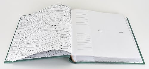 MCS 200-Pocket Fabric Baby 4x6 Photo Album with Writing Space, 8.5 x 8.5 Inches, Baby Pink - Jamouz