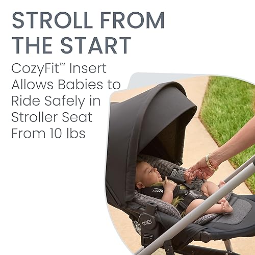 Britax Willow Grove SC Baby Travel System, Infant Car Seat and Stroller Combo with Alpine Base, ClickTight Technology, SafeWash, Pindot Stone - Jamouz