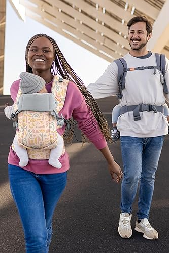 Beco Baby Carrier Gemini Newborn to Toddler-Front, Back and Hip Seat Carrier,Baby Carrier Backpack & Baby Front Carrier with Adjustable Seat,Ergonomic Baby Holder 7-35lbs (Grey) - Jamouz