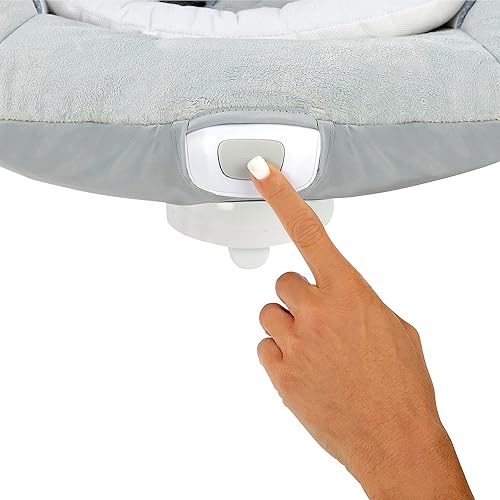 Ingenuity InLighten 5-Speed Baby Swing - Swivel Infant Seat, 5 Point Safety Harness, Nature Sounds, Lights - Nally Owl - Jamouz