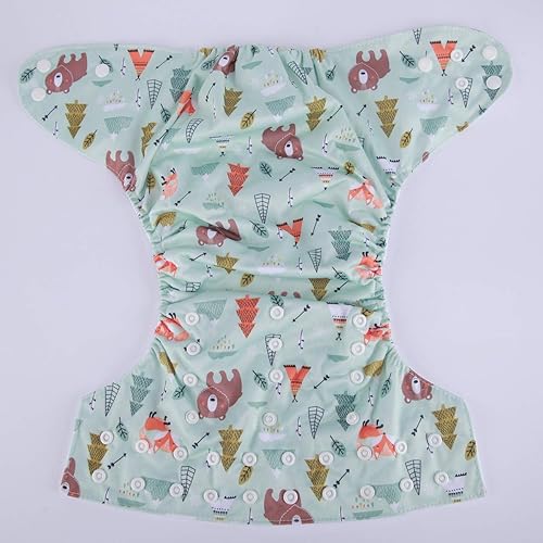 2 to 7 Years Old Junior Big Cloth Diaper Pocket Reusable Baby Kids Toddler (Be Brave) - Jamouz