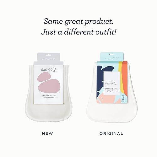 Esembly Stay-Dry and Nighttime Essentials Bundle | Stay-Dry Fleece Diaper Liners (12-Pack) and Overnighters (4-Pack) - Jamouz