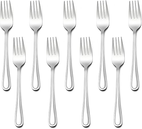LIANYU 12-Piece Toddler Forks, Kids Silverware Forks for 2-10 Year Old, Children Cutlery Flatware Set, Kids Utensils for Home Preschools, Dishwasher Safe - Jamouz