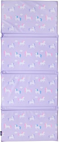 Wildkin Kids Vinyl Nap Mat – Foldable, Durable Rest Mat for Daycare & Preschool - Unicorn - Jamouz