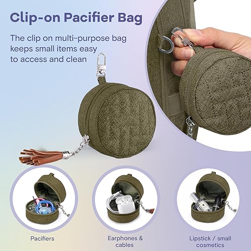 RUVALINO Diaper Bag Backpack, Multifunction Travel Pack Maternity Baby Changing Bags, Large Capacity, Waterproof, Black - Jamouz