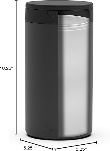 Spectrum Disinfecting Wipes Container with Push Button Lid - Refillable Dispenser for Bathroom, Kitchen, Classroom, Countertop, & Home - Stainless Steel & Rust-Resistant Disinfectant Wipes Holder - Jamouz