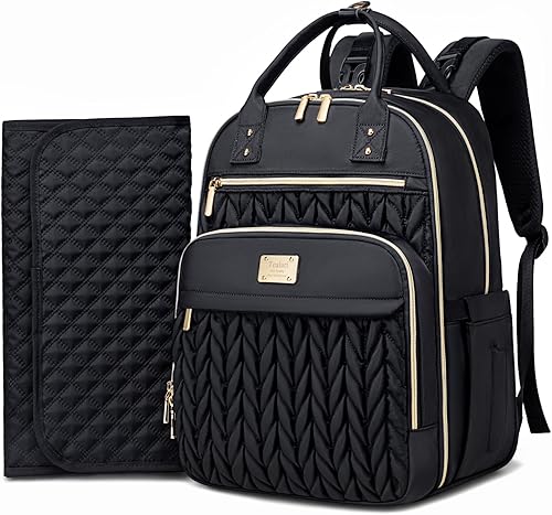 Diaper Bag Backpack,Stylish Baby Diaper Bag,Waterproof Travel Diaper Backpacks Baby Bags with Changing Pad,Stroller Straps,Insulated Pockets (Khaki) - Jamouz