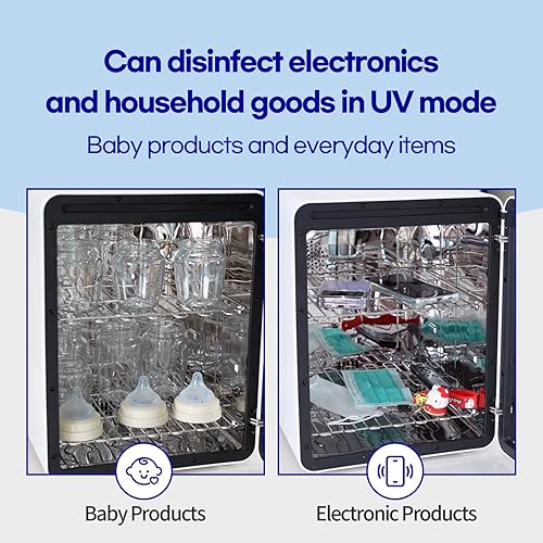 HubiBaby 4-in-1 UVC Cleaner and Dryer for Baby Bottles Multifunctional Smart Control with Bluetooth APP - Jamouz