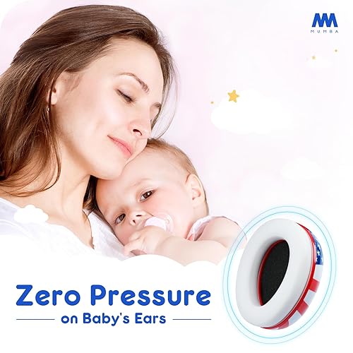 Mumba Baby Ear Protection Noise Cancelling Headphones for Babies and Toddlers Baby Earmuffs - Ages 3-24+ Months - Jamouz
