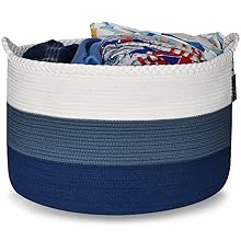 Fill your basket to its full capacity with pillows and blankets.