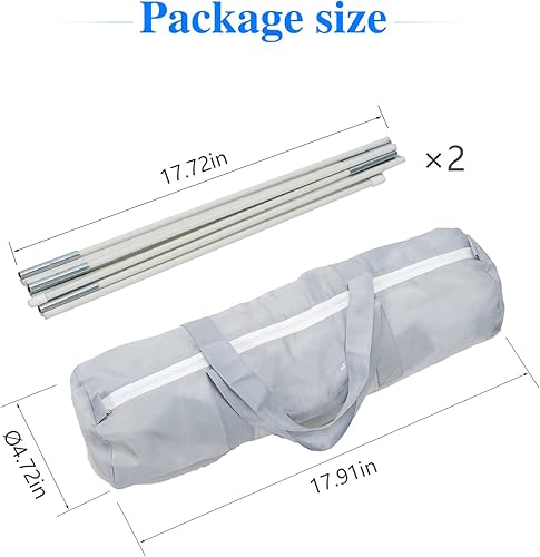 Baby Crib Tent Safety Net, Durable Strong Self-Locking Zippers, Protects from Climbing Out and, Insects, Mosquitoes, Installs with Rods (Crib 52.25' - 28.25') - Jamouz