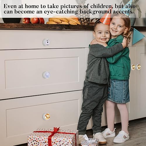 Fumete 12 Set Safari Jungle Animal Drawer Knob Pulls Round Soft Rubber Silicone Cabinet Drawer Knobs for Boys Girls Kids Dresser Nursery Closet Kitchen Cabinet - Jamouz