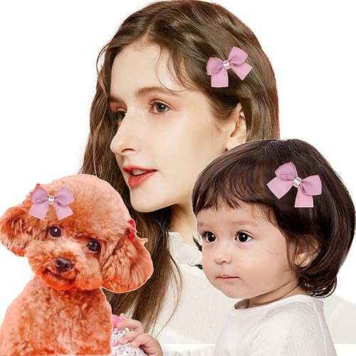 8PCS Baby Girl Dog Gift Wrap Hair Bow Clips Barrettes, Assorted Hair Accessories Alligator Clip for Little Girls Toddler Kids Teens - Jamouz
