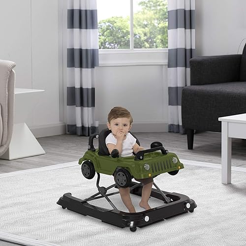 Jeep Classic Wrangler 3-in-1 Grow with Me Walker by Delta Children, Red - Jamouz