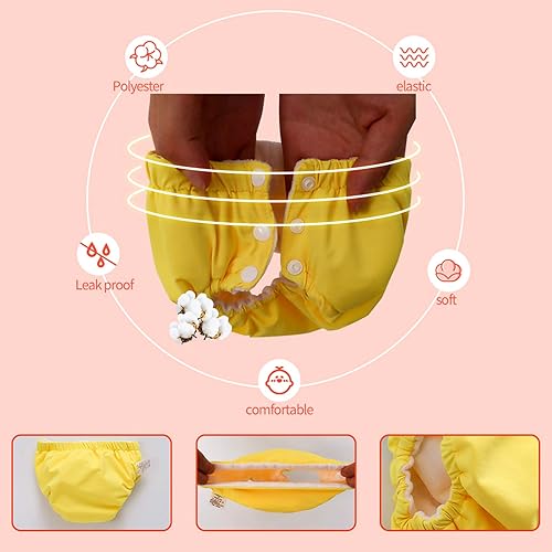 IIjnUhb Swim Diapers Baby Reusable 2 Pack,Washable Pants for 0-3 Years Boys Girls Swimming Lesson Shower Gifts - Jamouz