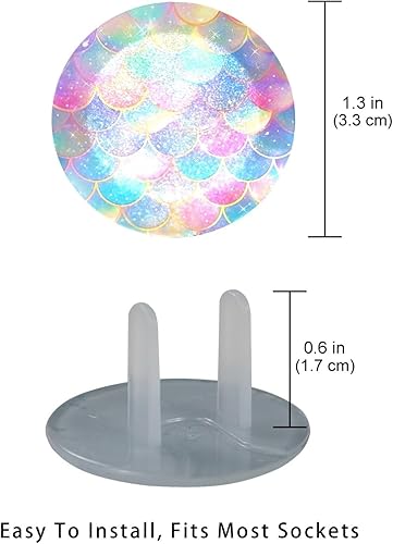 12 PCS Baby Child Proofing Outlet Covers, Electrical Safety Socket Protection Caps for 2-Prong Power Wall Plate Pure Black, czbhg-001 - Jamouz