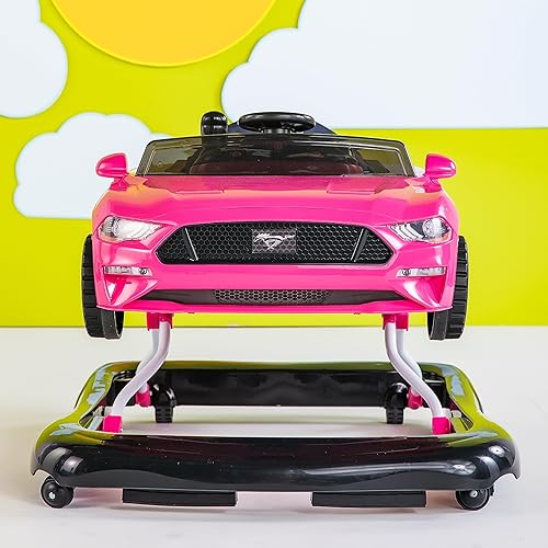 Bright Starts Ford F-150 4-in-1 Agate Black Baby Activity Center & Push Walker with Removable Interactive Steering Wheel-Toy, 6 Months and up - Jamouz