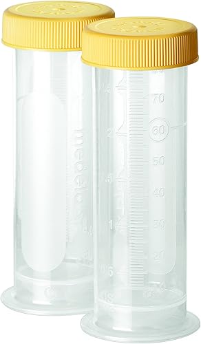 Medela Breast Milk Storage Bottles, 2.7 Ounce Containers, Leak Proof Lids, Breastmilk Freezer or Refrigerator Storage, Made Without BPA , 12 Count (Pack of 1 ) - Jamouz