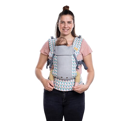 Beco Baby Carrier Gemini Newborn to Toddler-Front, Back and Hip Seat Carrier,Baby Carrier Backpack & Baby Front Carrier with Adjustable Seat,Ergonomic Baby Holder 7-35lbs (Grey) - Jamouz