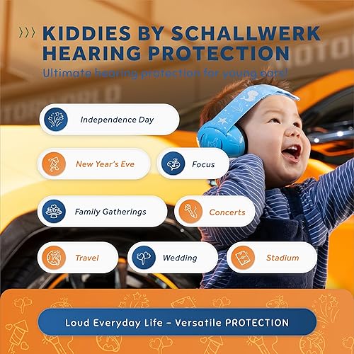 Schallwerk ® Mini+ Baby Ear Muffs – Noise Protection for Babies, Infants, Toddlers – CE & ANSI Certified Headphones - Jamouz