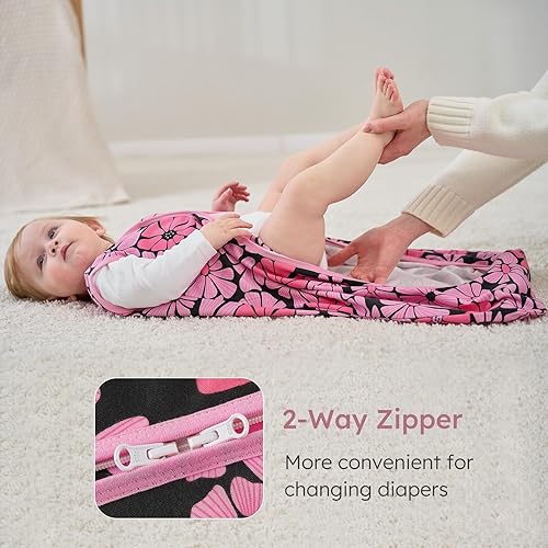 Yoofoss Baby Sleep Sack 6-12 Months Wearable Blanket for Babies 100% Cotton 2-Way Zipper TOG 0.5 Toddler Sleeping Sack 3 Pack, Soft Lightweight Sleep Sacks - Jamouz