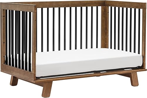 babyletto Hudson 3-in-1 Convertible Baby Crib with Toddler Bed & Daybed Conversion - Easy to Assemble - GREENGUARD Gold Certified w/ 4 Adjustable Mattress Heights - Natural - Jamouz