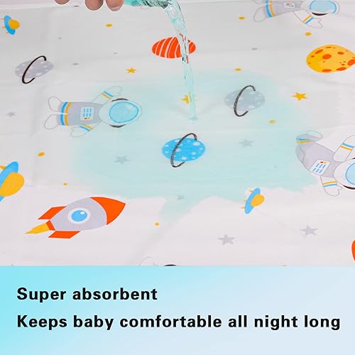 Baby Portable Changing Pad Waterproof Diaper Changing Mat Travel 3 Pack Washable Mattress Pad Reusable Under Pads Changing Pad Liners 22' x 27.5' - Jamouz
