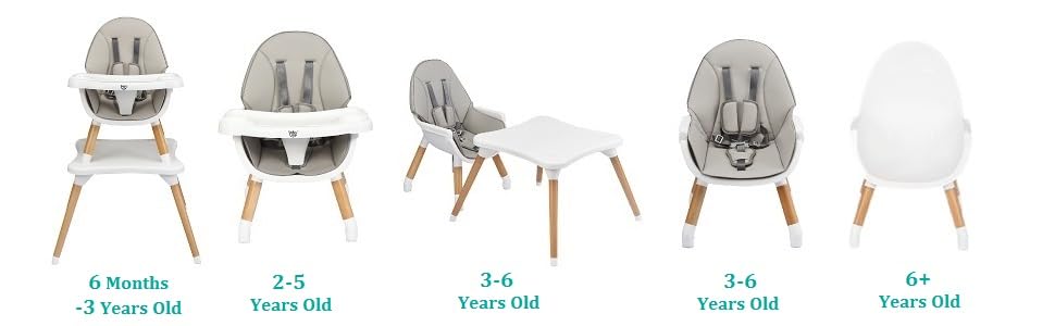 5 in 1 infant high chair to grow with baby